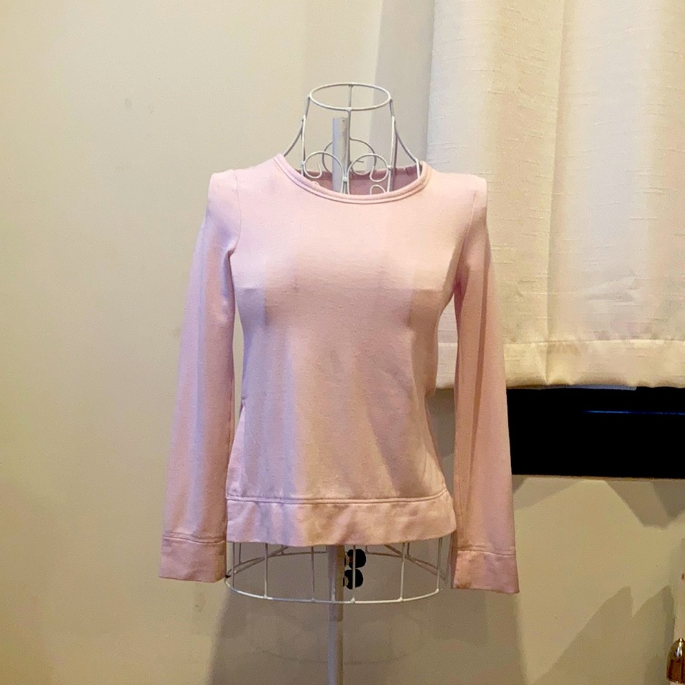 90 Degrees Light Pink Sweater - Small Stain